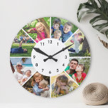 Kundenspezifische Foto Personalisierte Familienmit Große Wanduhr<br><div class="desc">Erstellen Sie mit Ihren individuellen Bildern Ihre eigene,  individuell angepasste 8-Foto-Wanduhr.</div>