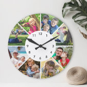 Kundenspezifische Foto Personalisierte Familienmit Runde Wanduhr