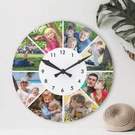 Kundenspezifische Foto Personalisierte Familienmit Runde Wanduhr
