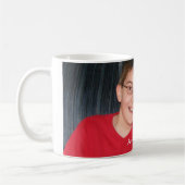 Kundenspezifische Foto-Tasse KRW mit Text Kaffeetasse (Links)