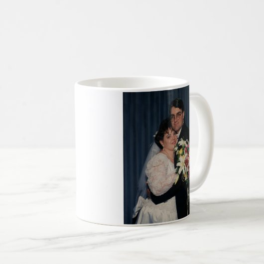 Kundenspezifische Foto-Tasse KRW mit Text Kaffeetasse (VorderseiteRechts)
