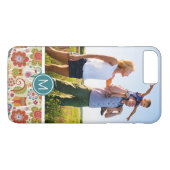 Kundenspezifische Foto-u. Monogramm-Farbe mit Case-Mate iPhone Hülle (Rückseite (Horizontal))