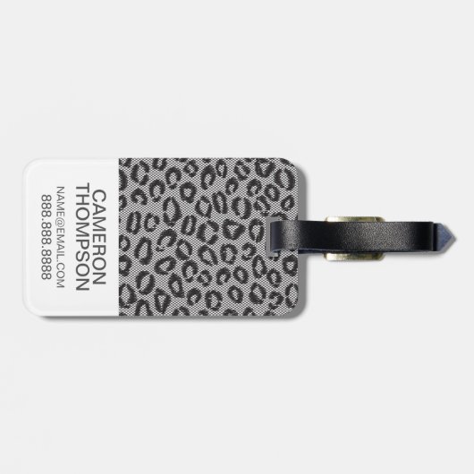 Kundenspezifische Foto- u. Monogrammspitze mit Gepäckanhänger (Rückseite horizontal)