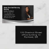 Kundenspezifische Foto- und Logo-Senior-Partnerin Visitenkarte (Vorne/Hinten)