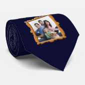 Kundenspezifische Foto-Vatertags-Krawatten, blau Krawatte (Gerollt)