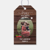 Kundenspezifische Foto Weihnachtsgeschenke Tags Geschenkanhänger (Vorderseite)