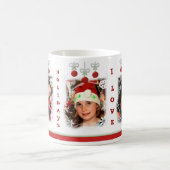 Kundenspezifische Foto-Weihnachtsgroßmutter-Tasse Kaffeetasse (Mittel)