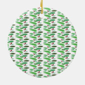 Kundenspezifische Foto-Weihnachtsverzierung Keramik Ornament (Hinten)