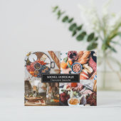 Kundenspezifische Fotos Catering Charcuterie Postkarte (Stehend Vorderseite)