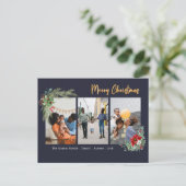 Kundenspezifische Fotos Frohe Weihnachts-Postkarte Feiertagspostkarte (Stehend Vorderseite)