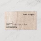 Kundenspezifische Fotos Rustikale Lebensmittel Cat Visitenkarte (Rückseite)