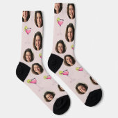 Kundenspezifische Fotos und Cocktails | Personalis Socken (Rechts)