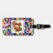 Kundenspezifische Fotowatercolor-Papageien Gepäckanhänger (Vorderseite horizontal)