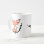 Kundenspezifische Fox-Tassepersonalisierte Kaffeetasse (Vorderseite Links)