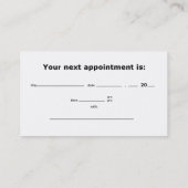 Kundenspezifische Friseursalon-Verabredung KRW Terminkarte (Rückseite)