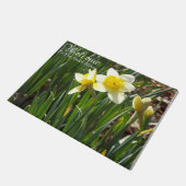 Kundenspezifische Frühlingsnarzissenfußmatte Fußmatte (Schrägansicht)