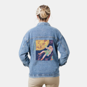 kundenspezifische Funky Astronaut Denim Jacket Jeansjacke