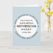 Kundenspezifische Funny Nephrology Nurses Week Wer Karte (Gelbe Blume)