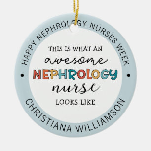Kundenspezifische Funny Nephrology Nurses Week Wer Keramik Ornament