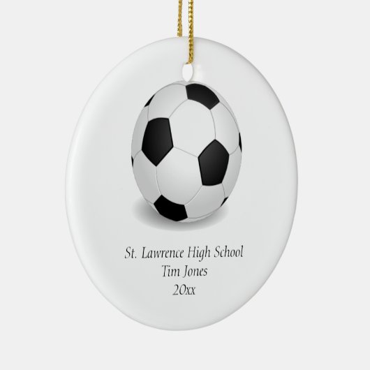 Kundenspezifische Fußball-Verzierung Keramikornament (Rechts)