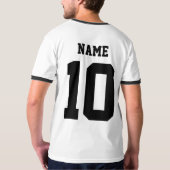 Kundenspezifische Fußballjerseys für Männerteams T-Shirt (Rückseite)