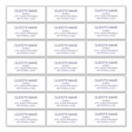 Kundenspezifische Gäste adressieren Labels Navy Bl