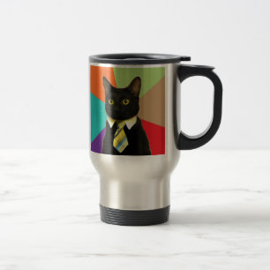 Kundenspezifische Geschäfts-Katzen-Reise-Tasse Reisebecher