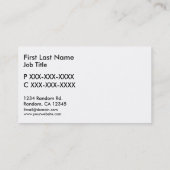 Kundenspezifische Geschäftskarten des Visitenkarte (Rückseite)