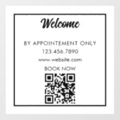 Kundenspezifische Geschäftszeiten für den QR CODE- Fensteraufkleber (Blatt)