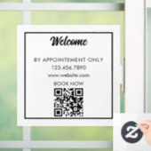 Kundenspezifische Geschäftszeiten für den QR CODE- Fensteraufkleber (Zuhause)