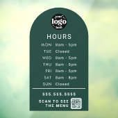 Kundenspezifische Geschäftszeiten mit Store-Logo u Fensteraufkleber (Blatt 3)