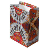 Kundenspezifische Geschenk-Tasche des Klavier-R4 - Mittlere Geschenktüte (Rückseite Schrägansicht)