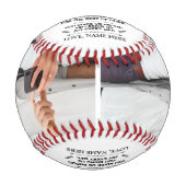 Kundenspezifische Geschenke an unseren Enkel mit 2 Baseball (Vorderseite)