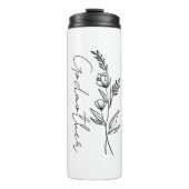 Kundenspezifische Geschenke für Godmutter, Godpare Thermosbecher (Vorderseite)