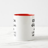 Kundenspezifische Geschenke für Ihn Red Two-Tone T Zweifarbige Tasse (Mittel)