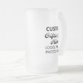 Kundenspezifische Geschenke für seine Mattierte Gl Mattglas Bierglas (VorderseiteRechts)