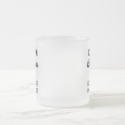 Kundenspezifische Geschenke für seine Mattierte Gl Mattglastasse (Mittel)