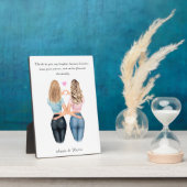 Kundenspezifische Geschenkgutschrift Freundschaft Fotoplatte (Seite)