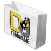 Kundenspezifische Geschenktaschen DJ Große Geschenktüte (Vorderseite Schrägansicht)