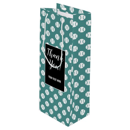 Kundenspezifische Geschenktüte Für Weinflaschen (Vorderseite Schrägansicht)