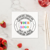 Kundenspezifische Gestaltung des Firmenlogos und d Serviette (Beispiel)