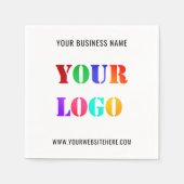 Kundenspezifische Gestaltung des Firmenlogos und d Serviette (Vorderseite)