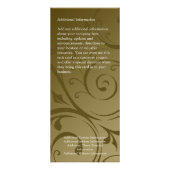 Kundenspezifische Gestell-Karte, Werbekarte (Hinten)