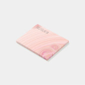 Kundenspezifische Girly Pastellrosa-und Post-it Klebezettel (angewinkelt)