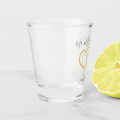 Kundenspezifische GlasGastgeschenk Hochzeit - Schnapsglas (Links)