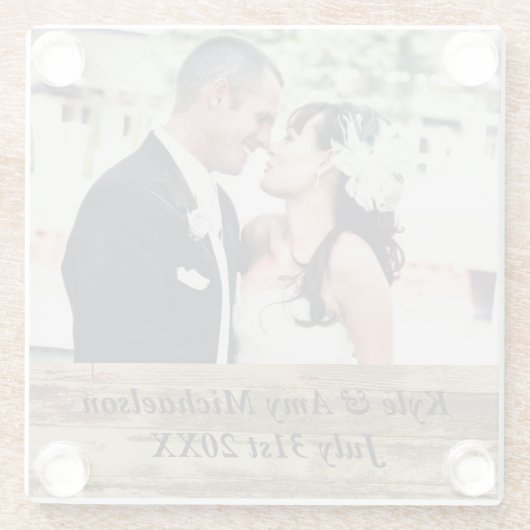 Kundenspezifische Glasuntersetzer (Rückseite)