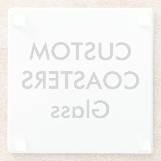 Kundenspezifische GlasUntersetzer (Rückseite)