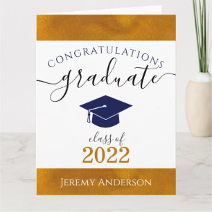 Kundenspezifische Glückwunsch Graduate Name & Year Karte