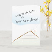 Kundenspezifische Glückwünsche zu Ihrer neuen Zuha Karte (Gelbe Blume)