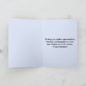 Kundenspezifische Glückwünsche zu Ihrer US-Staatsb Karte (Innenseite)